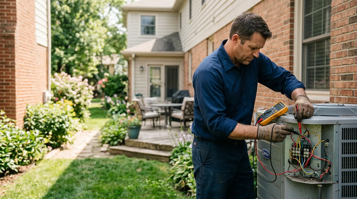 HVAC technician working near Arkansaw, WI